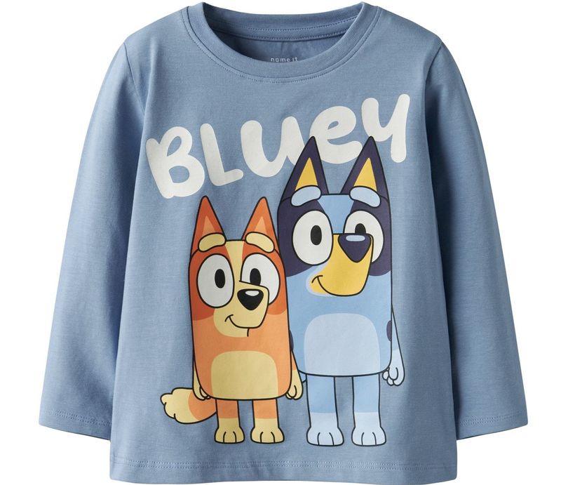 NAME IT Shirt  lichtblauw / oranje / zwart / wit