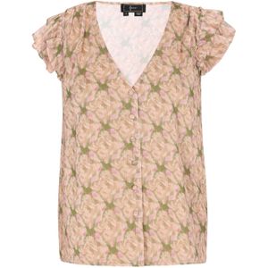 faina Blouse 'Fashion Look'  beige / camel / kiwi / rosa