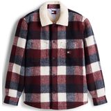 Tommy Jeans - Check Teddy - Herenjas - Veelkleurig - Polyester