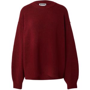 WEEKDAY Trui 'Funda'  donkerrood