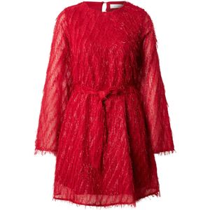 VILA Jurk 'VIFEATHER'  bloedrood