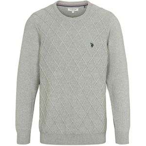 U.S. POLO ASSN. Trui 'Remy'  grijs gemêleerd