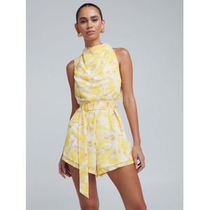 BWLDR Jumpsuit 'Cassa'  bruin / geel / wit