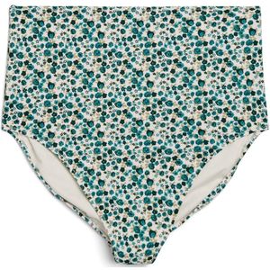 Swim by Zizzi Bikinibroek 'Skatrin'  crème / donkergroen / zwart