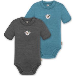 normani Rompertje/body 'Tihoi'  beige / blauw / grijs