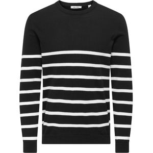 Only & Sons Trui 'ONSALEX'  zwart / wit