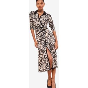 Lipsy Jurk  beige / zwart