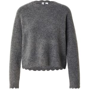 PIECES Trui 'PCRATH'  donkergrijs