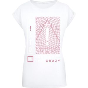 F4NT4STIC Shirt 'Panic At The Disco Turn Up The Crazy'  bordeaux / wit