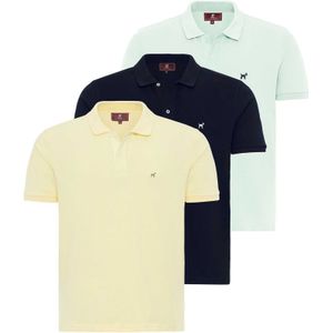 Williot Shirt  marine / pasteelgeel / mintgroen / wit