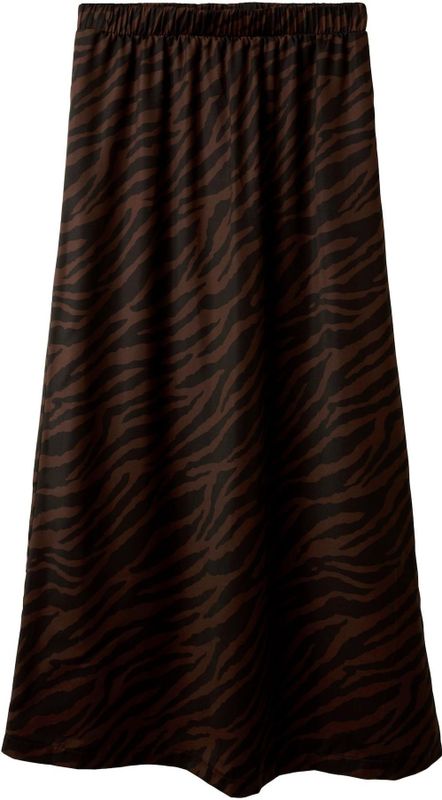 A-lijnrok - Luipaard - Lang - Elastische Taille - Zijsplitten