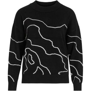 VILA Trui 'VITif'  zwart / wit
