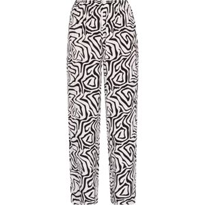 myMo - ROCKS - Broek - Zwart/Wit - Wide Leg - High Waist