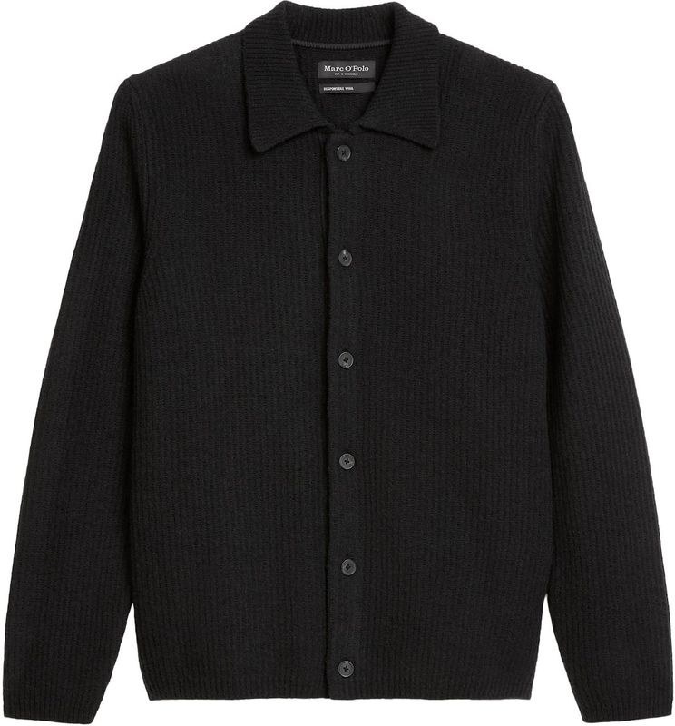 Marc O'Polo - Gebreid Vest - Zwart