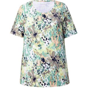 Ulla Popken Shirt  groen / gemengde kleuren