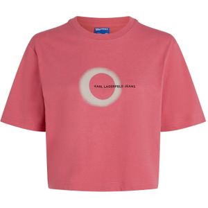 KARL LAGERFELD JEANS Shirt  donkerroze / zwart / wit
