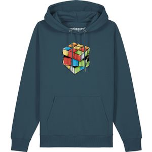 Watapparel Sweatshirt ' Pixel Zauberwürfel '  petrol / gemengde kleuren