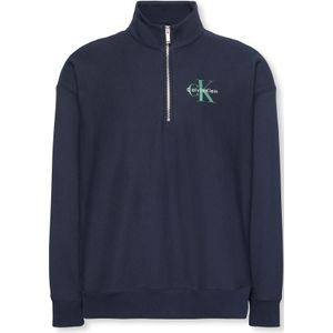 Calvin Klein Jeans - Sweatshirt - Marine - Pastelgroen - Wit