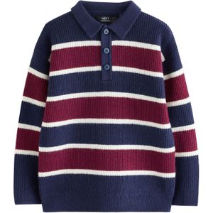 Next Trui  navy / donkerrood / wit