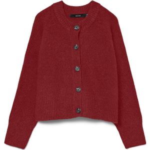 Vmbang - Gebreid Vest - O-hals - Lange Mouwen - Knoopsluiting