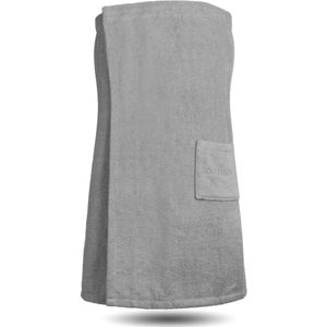 normani Badjas kort  grijs