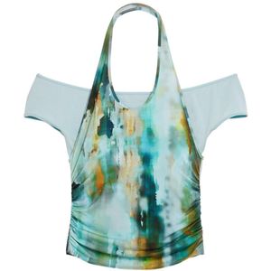 T-shirt - Print - Korte Mouwen - Regular Fit - Overlay-effect - Collectie AW25