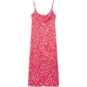 MANGO Jurk 'Florex'  rood / wit