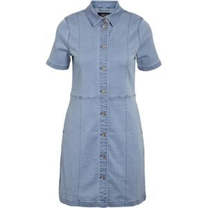 Noisy may Blousejurk 'NMNISA'  blauw denim