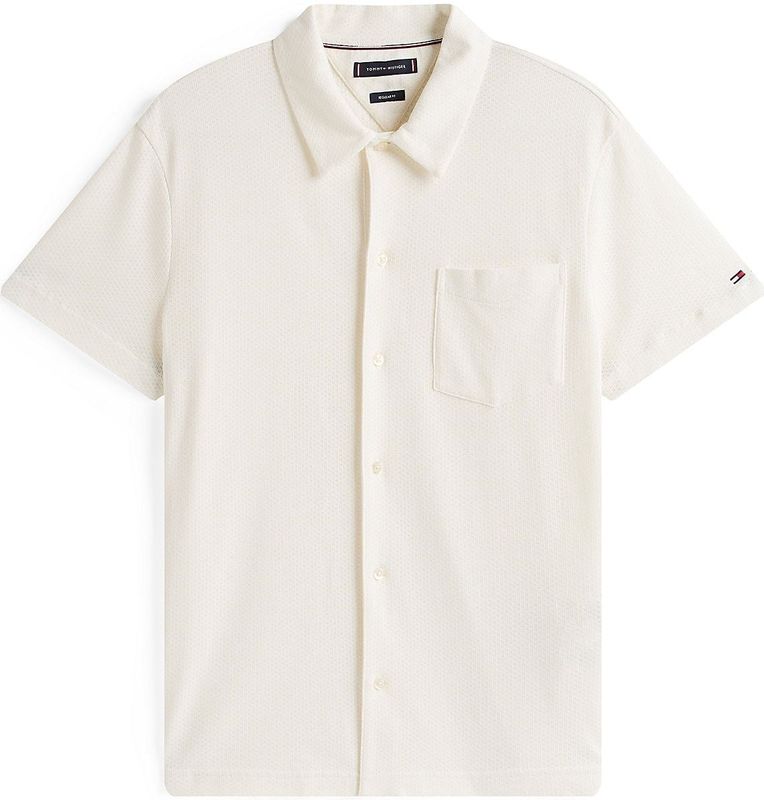 Tommy Hilfiger - Regular Fit - Vrijetijdsoverhemd - Effen - Korte Mouwen