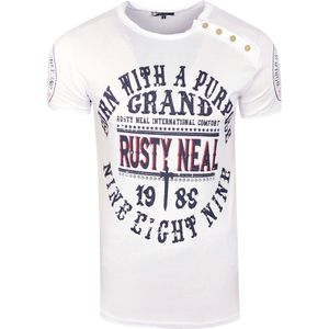 Rusty Neal - T-shirt - Ronde Hals - Voorbedrukte Voorkant