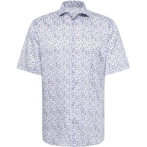 Eterna - Overhemd - Blauw - MODERN FIT - Korte Mouwen - EASY IRON