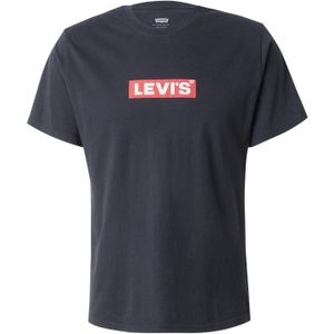 LEVI'S ® Shirt 'Relaxed Fit Tee'  cranberry / zwart / wit