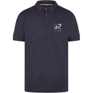 HECHTER PARIS Shirt  donkerblauw / rood / wit