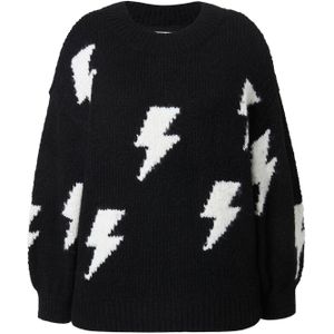 Studio Untold Trui  zwart / wit