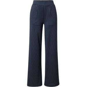 b.young Bandplooibroek 'Rizetta'  marine / wit