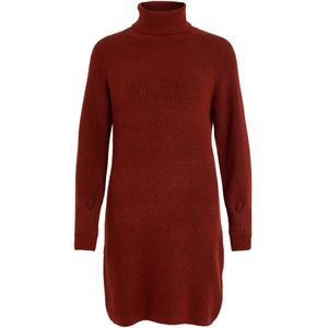 VILA Gebreide jurk 'Randy'  roestrood