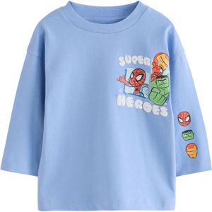 Next Shirt 'Marvel'  blauw / geel / zwart / wit