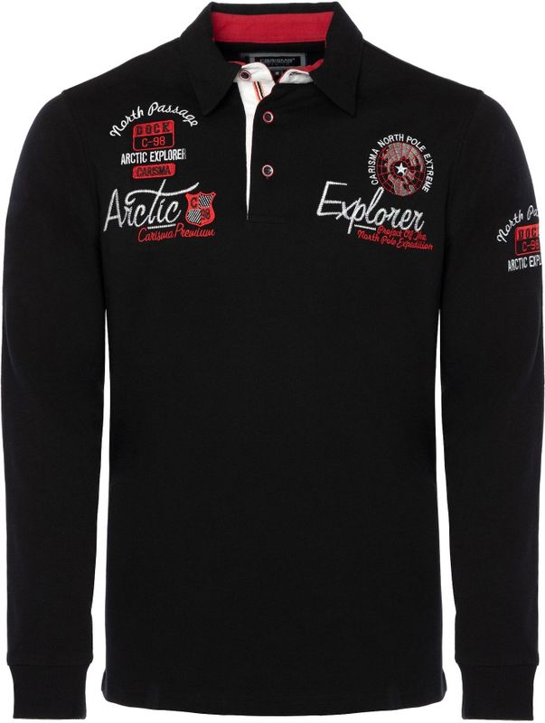 CARISMA Shirt  kersrood / zwart / wit