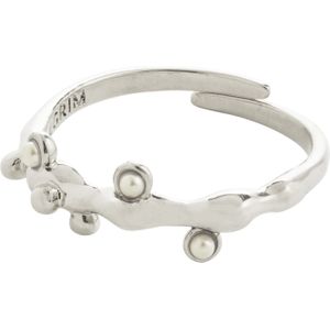 Pilgrim Ring 'Lulu'  zilver / parelwit