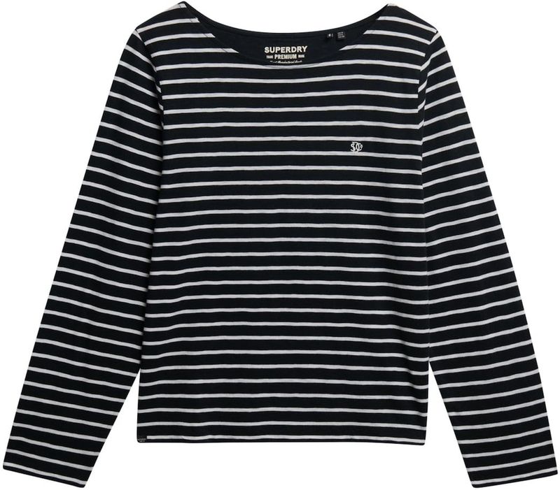 Superdry Shirt  zwart / wit