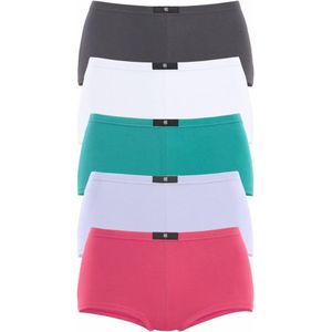 Hipster - Antraciet/Wit/Mint/Lila/Pink - Katoen - Nauwsluitend