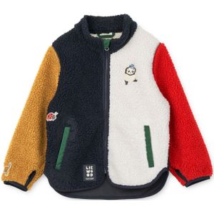 Liewood Tussenjas 'Nolan'  navy / mokka / rood / wit
