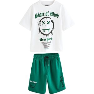 Next Set  donkergroen / zwart / wit