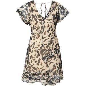 TOPSHOP Jurk  beige / zwart