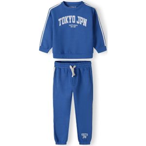 MINOTI Joggingpak  kobaltblauw / wit
