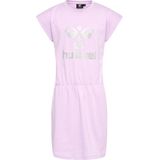 Hummel - hmlFLOWY DRESS S/S - Meisjesjurk - Katoenen Jersey - Gedurfde All-over Print