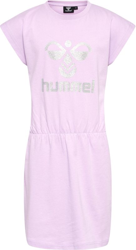 Hummel - hmlFLOWY DRESS S/S - Meisjesjurk - Katoenen Jersey - Gedurfde All-over Print
