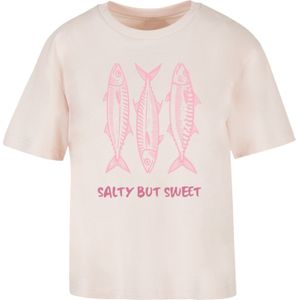 F4NT4STIC Shirt 'Salty But Sweet Summer'  pink / rosa / lichtroze