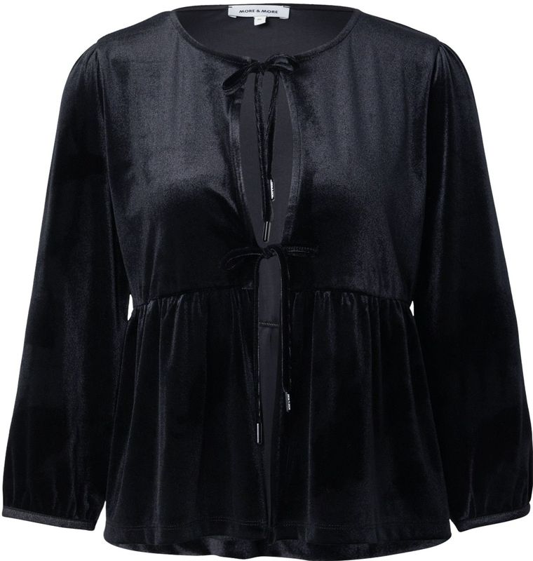 MORE & MORE Gebreid vest  zwart