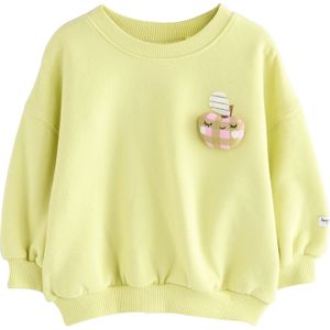 Next Sweatshirt  limoen / zwart